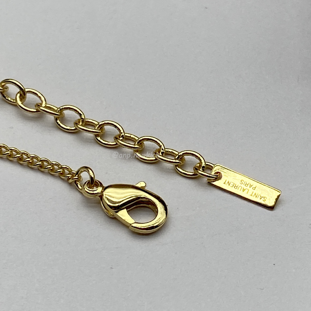 Saint Laurent Heart Charm Necklace (5) - www.newkick.vip